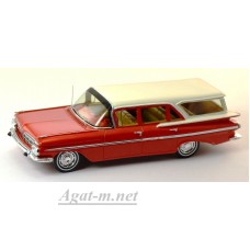 Масштабная модель Chevrolet Impala Station Wagon 1959 г. Red w. White roof  