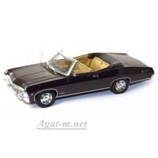 134312-TSM Chevrolet 1967г. Impala SS 2 Door Convertible, темно-фиолетовый