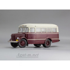 165106-ДИП Автобус ГЗА-651 - 1952 г., бордовый/белый
