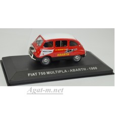 005AF-АТЛ FIAT 750 MULTIPLA "ABARTH" 1960 Red/White