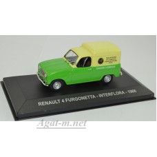 036AF-АТЛ RENAULT 4 FURGONETTA "INTERFLORA" 1966 Green/Yellow