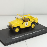 040AF-АТЛ FIAT CAMPAGNOLA 4х4 "FUNIVIE DEL MONTE BIANCO" 1963 Yellow