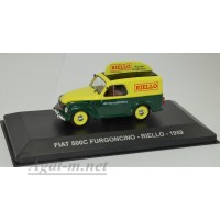 043AF-АТЛ FIAT 500C FURGONCINO "RIELLO" 1959 Yellow/Green