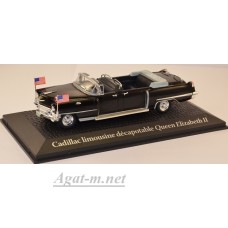 Масштабная модель CADILLAC Limousine визит Queen Elizabeth II Voyage и Dwight D. Eisenhower в Париж 1959г. 