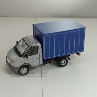 46001-4-КАР Газель фургон, серая/синяя
