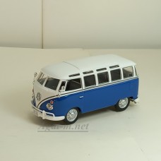 954-КАР VOLKSWAGEN Samba Bus, бело-синий