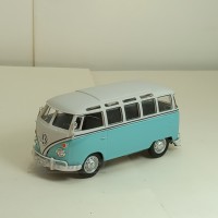 966-КАР VOLKSWAGEN Samba Bus, бело/голубой