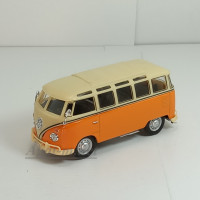 970-КАР VOLKSWAGEN Samba Bus, бело-оранжевый
