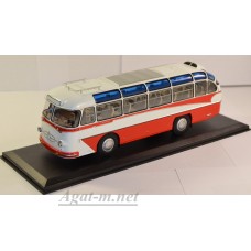 ЛАЗ-697Е автобус Турист, бело-красный