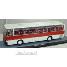 Икарус-256.51 автобус, бело-бордовый