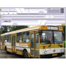 433U-ДД Набор декалей Полосы для Ликинский автобус 5256 (белый)