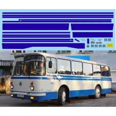263U-ДД Набор декалей Полосы ЛАЗ-695, синий