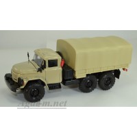 2031-2-ЭЛ ЗИЛ-131 грузовик бортовой с тентом, песочный