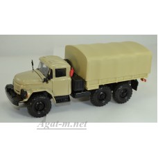 2031-2-ЭЛ ЗИЛ-131 грузовик бортовой с тентом, песочный