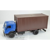 2063-ЭЛ Камский-5325 контейнеровоз, синий/коричневый