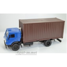 Камский-5325 контейнеровоз, синий/коричневый