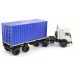 Камский 5410 тягач контейнеровоз, белый/синий