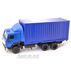 Камский 53212 контейнеровоз со спойлером, синий