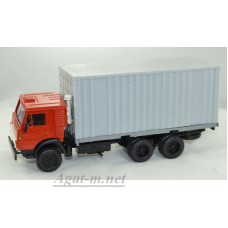 2094-4-ЭЛ Камский 53212 контейнеровоз, красный/серый