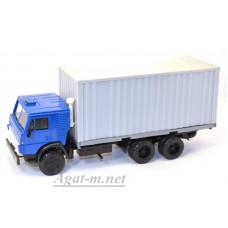 Камский 53212 контейнеровоз, синий/серый