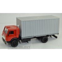 2104-1-ЭЛ Камский-5325 контейнеровоз, красный/серый