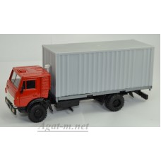 Камский-5325 контейнеровоз, красный/серый