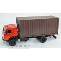2104-2-ЭЛ Камский-5325 контейнеровоз, красный/коричневый