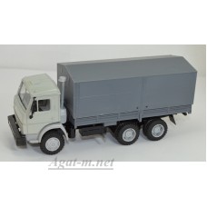 Камский-53205 грузовик бортовой с тентом, серый