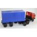 Камский-54112 тягач контейнеровоз со спойлером , красный/синий