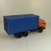Камский 53212 контейнеровоз, оранжевый/синий