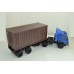 Камский-54112 тягач контейнеровоз со спойлером , синий/коричневый