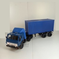 2112-3-ЭЛ Камский-54112 тягач контейнеровоз со спойлером, синий