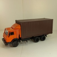 2116-2-ЭЛ Камский 53212 контейнеровоз с евробампером и спойлером, оранжевый/коричневый