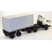 Камский 5410 тягач контейнеровоз, белый/серый 