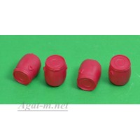 001-4КР-ГСТ Набор пластиковых евробочек (20 литров) набор 4 шт., красный