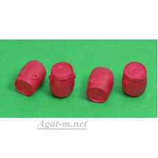 001-4КР-ГСТ Набор пластиковых евробочек (20 литров) набор 4 шт., красный