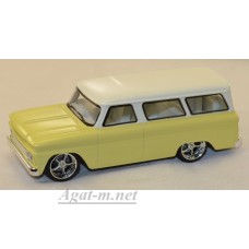 86058-GRL CHEVROLET Suburban 1966 Yellow with White Roof