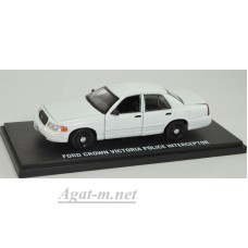 86095-GRL FORD Crown Victoria Police Interceptor with accessories 1998 Plain White