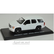 86096-GRL CHEVROLET Tahoe Police PPV with accessories 2010 Plain White