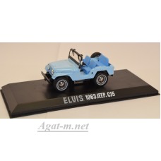 Масштабная модель JEEP CJ-5 4х4 Elvis Presley 1954 Sierra Blue