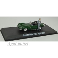 86434-GRL JAGUAR XKSS с фигуркой Steve McQueen 1957 
