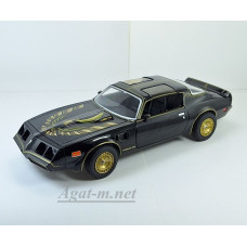 84037-GRL PONTIAC Firebird Trans Am Turbo 4.9L 1980 Starlight Black/Golden Eagle Hood