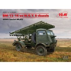 35591-ICM Сборная модель. БМ-13-16 грузовик на шасси W.O.T. 8, Советская РСЗО II МВ