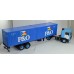 VOLVO F10 c полуприцепом-контейнеровозом и 20-футовыми контейнерами "P & O" 1983 Blue
