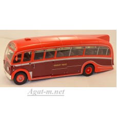 Масштабная модель Автобус AEC REGAL III HARRINGTON "DORSAL FIN" ENGLAND 1950 Maroon/Red