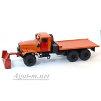33002-КРЗ КрАЗ-255 платформа снегоуборочный, оранжевый