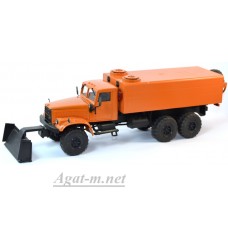 КрАЗ-255 аварийный водопроводный со скребком, оранжевый
