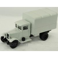 002-02-ЛОМ ЗИС-5 грузовик бортовой с тентом белый 