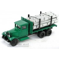 149-ЛОМ ЗИС-5 грузовик для перевозки леса с третьей подкатной осью,6Х4, береза