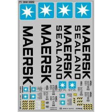 0025DKM-МПФ Набор декалей Контейнеры Maersk (100х140)
